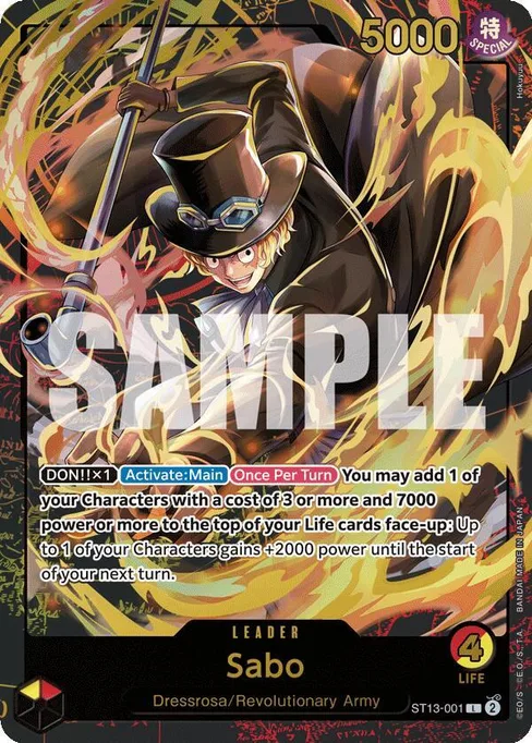 Sabo, ST13-001, Parallel 2, English
