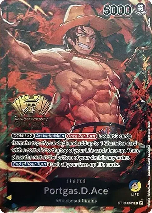 Portgas.D.Ace, ST13-002, Parallel 3, English