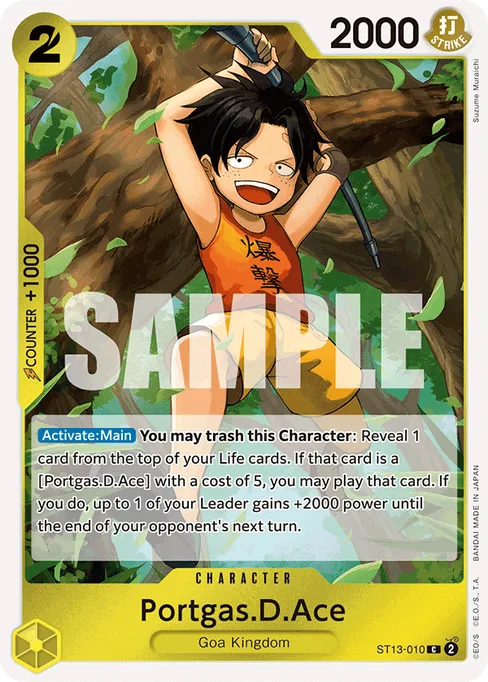 Portgas.D.Ace, ST13-010, Base, English