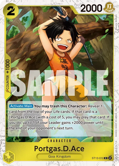 Portgas.D.Ace, ST13-010, Parallel 2, English