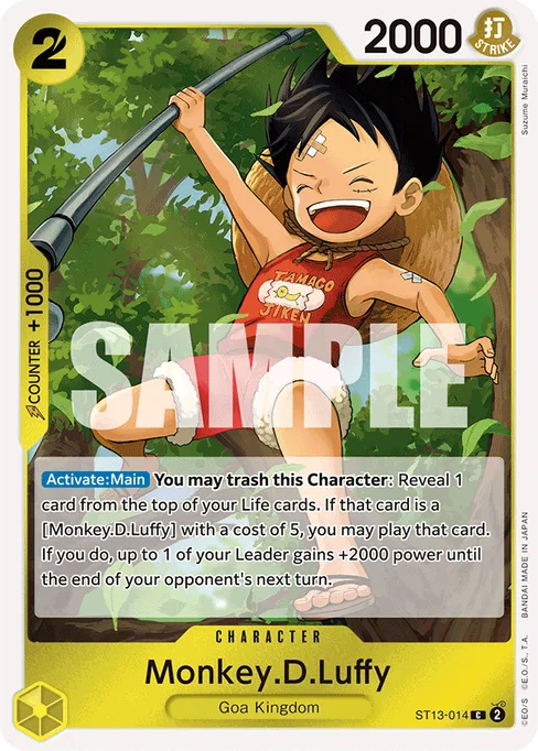 Monkey D. Luffy, ST13-014, Base, English