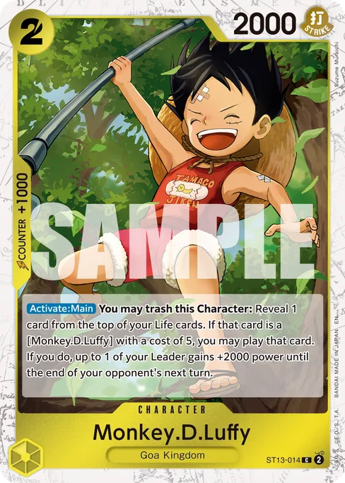 Monkey D. Luffy, ST13-014, Parallel 2, English