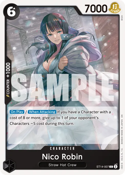 Nico Robin, ST14-007, Reprint 1, English