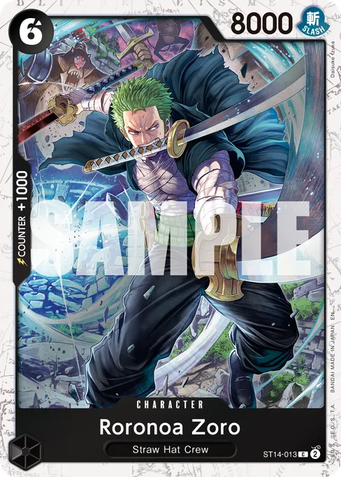Roronoa Zoro, ST14-013, Parallel 1, English