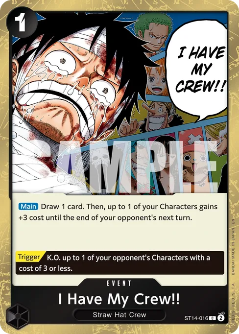 I Have My Crew!!, ST14-016, Parallel 1, English