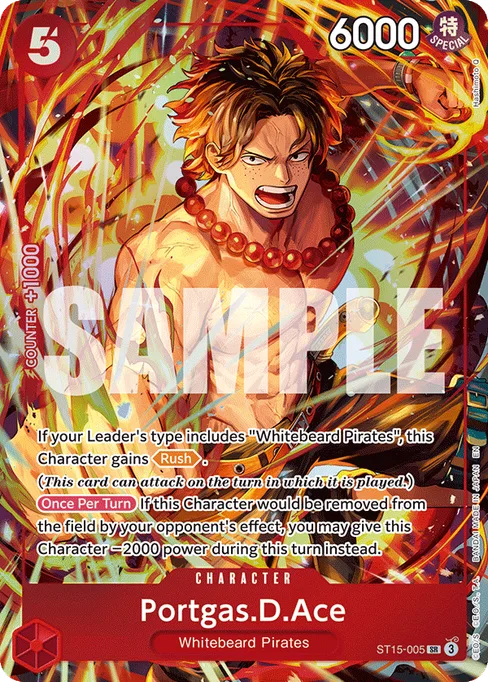 Portgas.D.Ace, ST15-005, Parallel 3, English