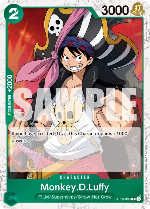 Monkey D. Luffy, ST16-005, Parallel 1, English