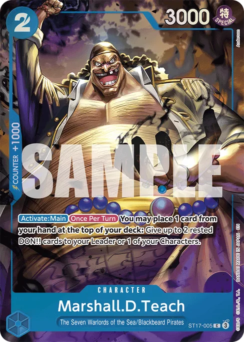 Marshall.D.Teach, Blue Donquixote Doflamingo #ST17-005_p2
