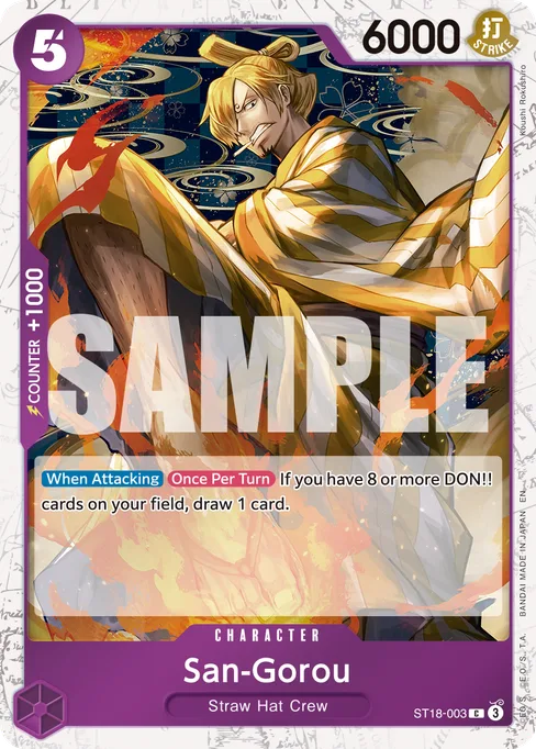 San-Gorou, Purple Monkey.D.Luffy #ST18-003_p2