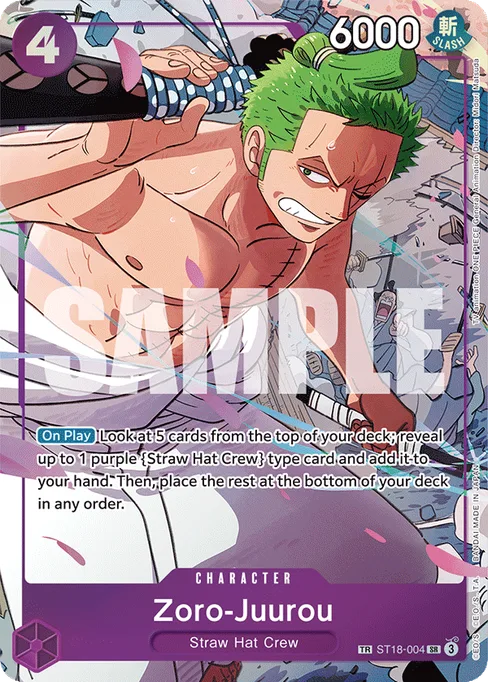 Zoro-Juurou, Purple Monkey.D.Luffy #ST18-004_p1