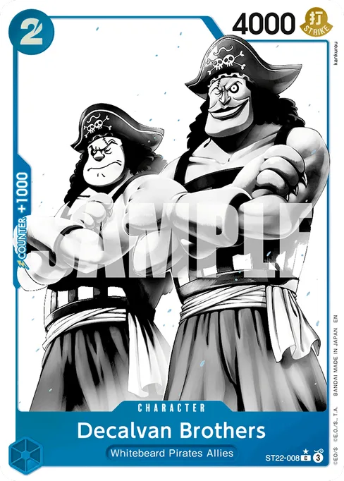 Decalvan Brothers, ST22-008, Parallel 1, English