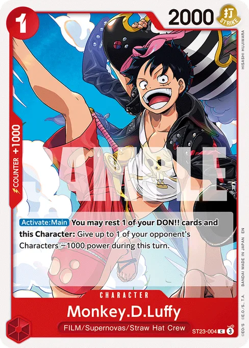 Monkey D. Luffy, ST23-004, Reprint 1, English
