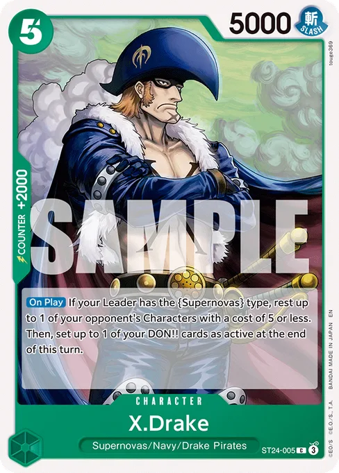 X.Drake, ST24-005, Reprint 1, English