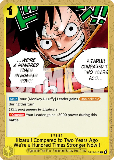 Kizaru!! Compared to Two Years Ago We're a Hundred Times Stronger Now!!, Egghead #ST29-016