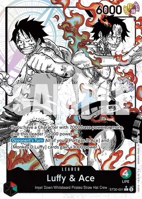 Luffy & Ace, Luffy & Ace #ST30-001_p1