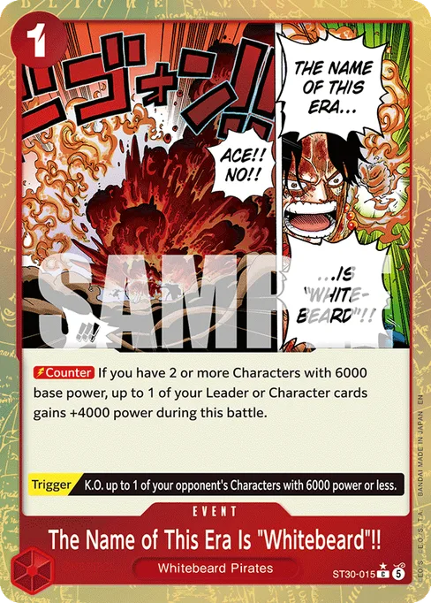 The Name of This Era Is "Whitebeard"!!, ST30-015, Parallel 1, English