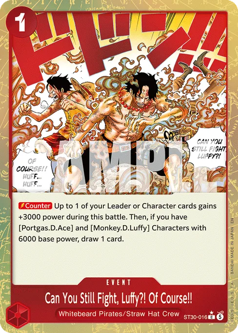 Can You Still Fight, Luffy?! Of Course!!, ST30-016, Parallel 1, English