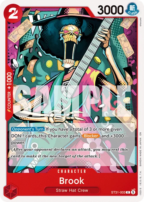 Brook, STARTER DECK -RED Monkey.D.Luffy #ST31-003