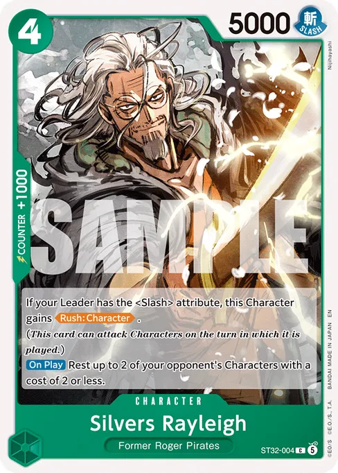 Silvers Rayleigh, STARTER DECK -GREEN Roronoa Zoro #ST32-004