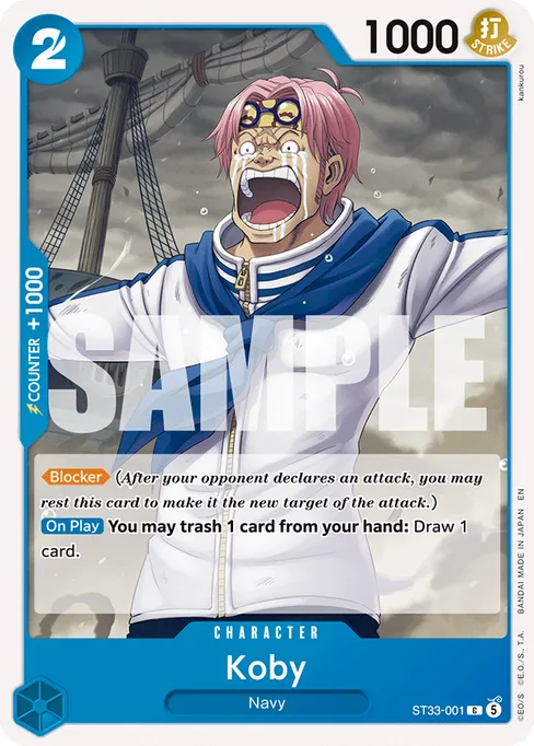Koby, STARTER DECK -BLUE Kuzan #ST33-001