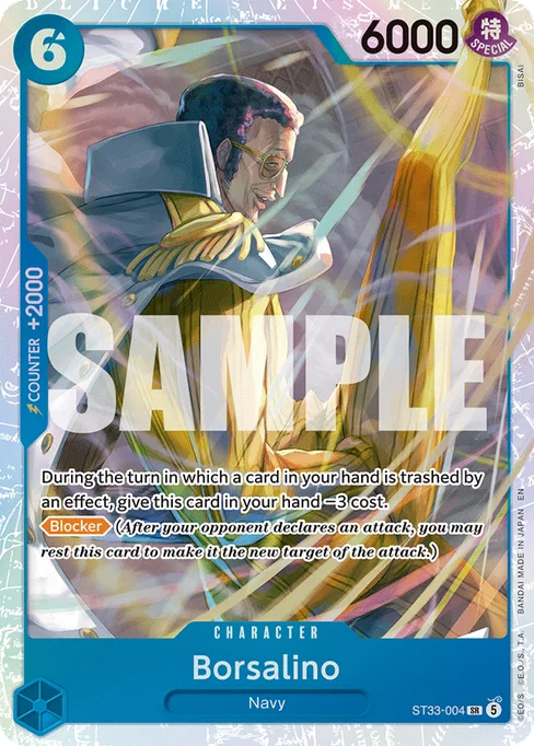 Borsalino, STARTER DECK -BLUE Kuzan #ST33-004