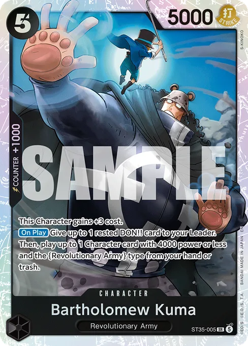 Bartholomew Kuma, STARTER DECK -RED/BLACK Sabo #ST35-005