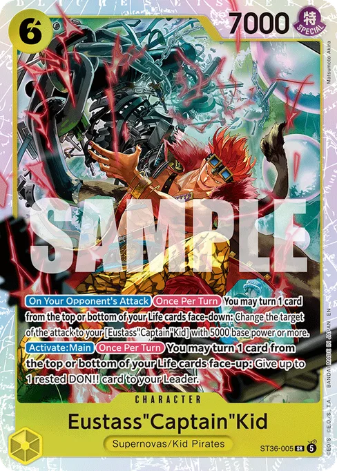 Eustass"Captain"Kid, STARTER DECK -YELLOW Eustass"Captain"Kid #ST36-005