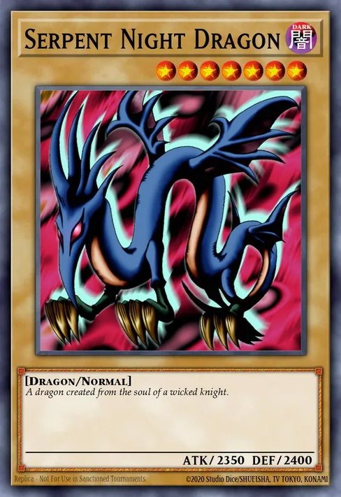 Serpent Night Dragon, Speed Duel Tournament Pack 2 #STP2-EN001