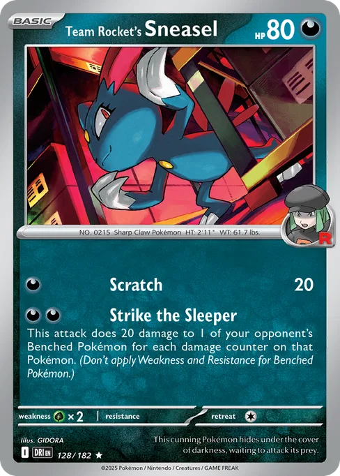 Team Rocket's Sneasel, Destined Rivals #128