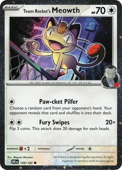 Team Rocket's Meowth, Cosmos holo