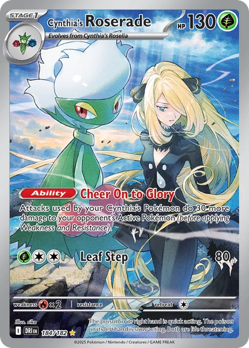 Cynthia's Roserade, Destined Rivals #184