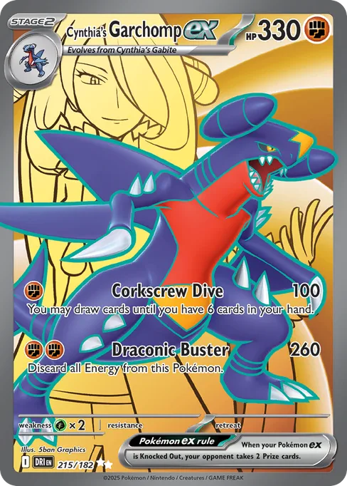 Cynthia's Garchomp ex, Destined Rivals #215