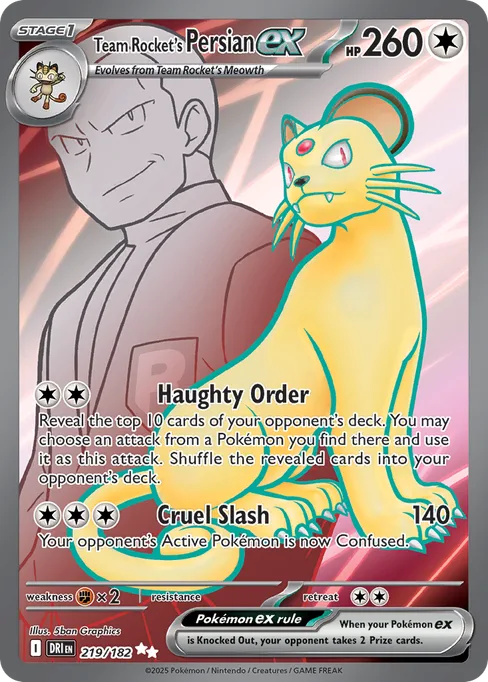 Team Rocket's Persian ex, Destined Rivals #219