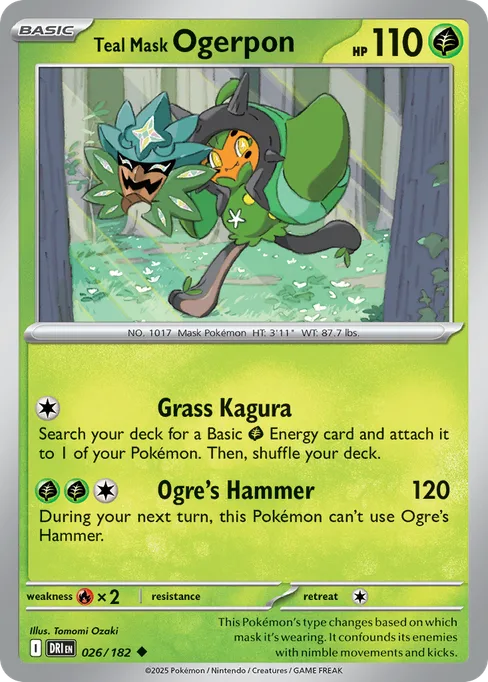 Teal Mask Ogerpon, Destined Rivals #26