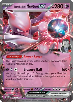 Team Rocket's Mewtwo ex, Holofoil
