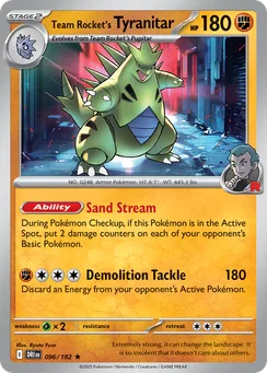 Team Rocket's Tyranitar, Holofoil