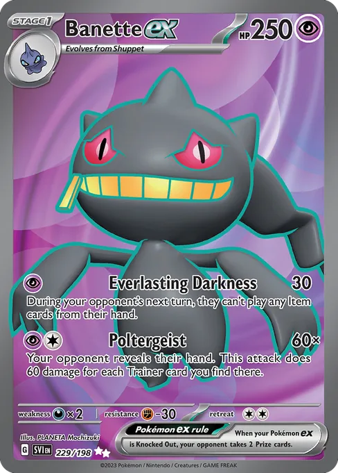Banette ex, Scarlet & Violet #229