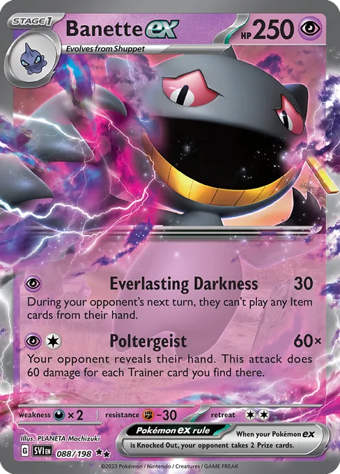 Banette ex, Scarlet & Violet #88