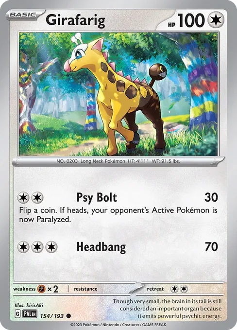 Girafarig, Paldea Evolved #154