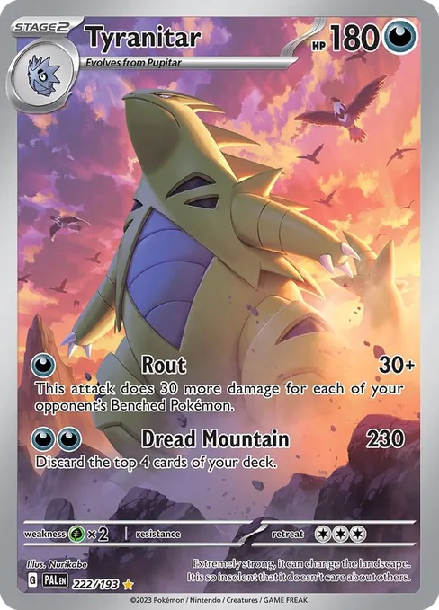 Tyranitar, Paldea Evolved #222
