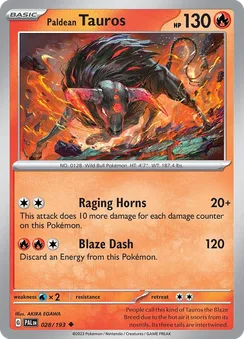 Paldean Tauros, Normal