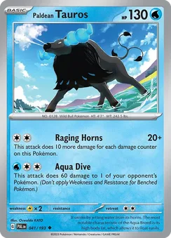 Paldean Tauros, Normal