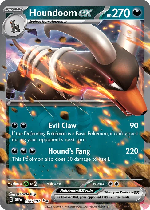 Houndoom ex, Obsidian Flames #134