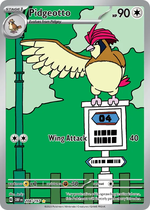 Pidgeotto, Obsidian Flames #208
