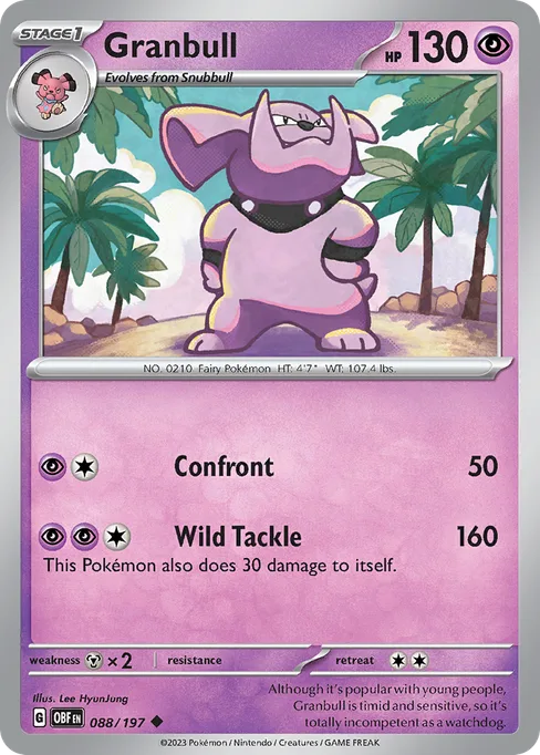 Granbull, Obsidian Flames #88