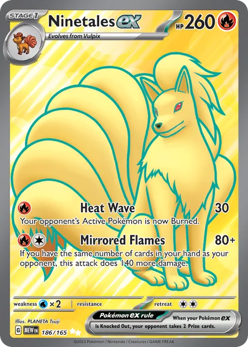 Ninetales ex, 151 #186