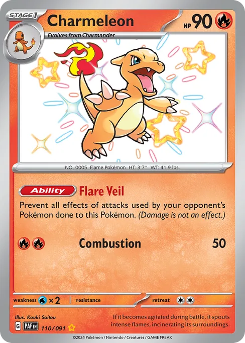 Charmeleon, Paldean Fates #110