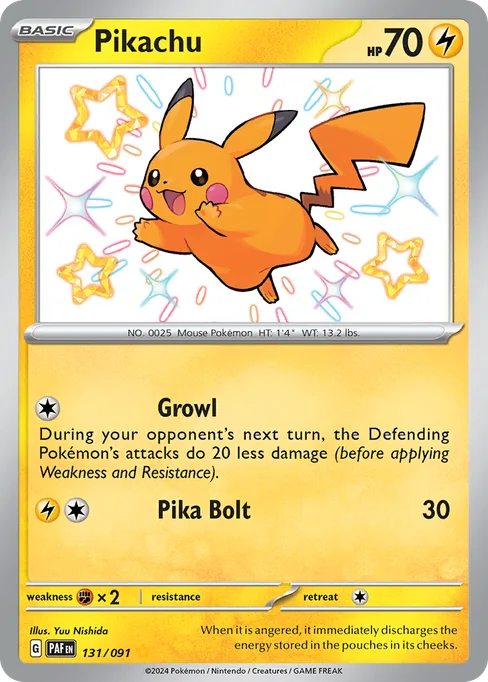 Pikachu, Paldean Fates #131