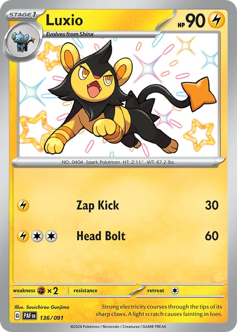 Luxio, Paldean Fates #136