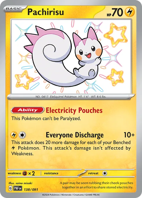 Pachirisu, Paldean Fates #138